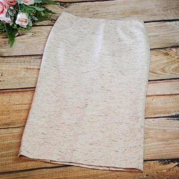 Lafayette 148 New York Dresses & Skirts - Lafayette 148 Pencil Skirt Metallic Neutral NWT